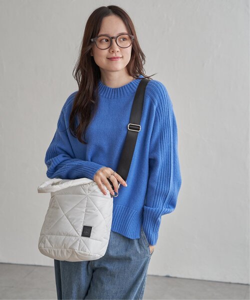 LBC（エルビーシー）の「キルティング2WAYトートバッグ（ショルダーバッグ・レディース・ピンク/オフホワイト/グレー・FREE）」の5枚目の写真