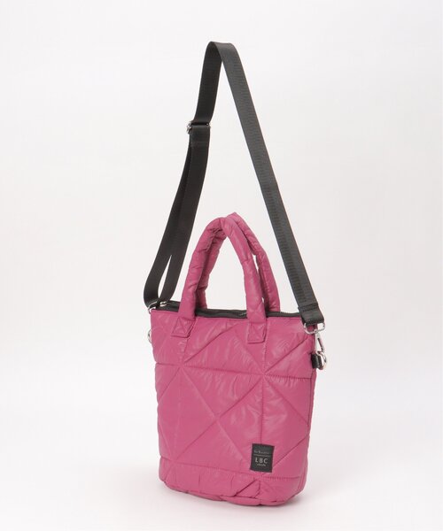 LBC（エルビーシー）の「キルティング2WAYトートバッグ（ショルダーバッグ・レディース・ピンク/オフホワイト/グレー・FREE）」の12枚目の写真