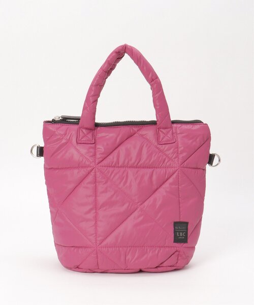 LBC（エルビーシー）の「キルティング2WAYトートバッグ（ショルダーバッグ・レディース・ピンク/オフホワイト/グレー・FREE）」の20枚目の写真