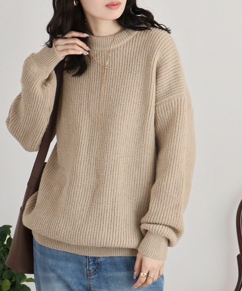 ユニセックス 無地ニットセーター ペアルック（ニット/セーター）｜FUNALIVE（ファンアライブ）