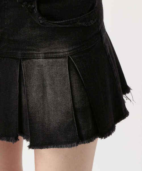 FOREVER 21（フォーエバー トゥエンティーワン）の「【2025SS】加工デニムミニスカート（デニムスカート・レディース・ブルー/ブラック・MEDIUM/SMALL）」の20枚目の写真