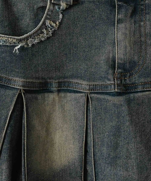 FOREVER 21（フォーエバー トゥエンティーワン）の「【2025SS】加工デニムミニスカート（デニムスカート・レディース・ブルー/ブラック・MEDIUM/SMALL）」の22枚目の写真