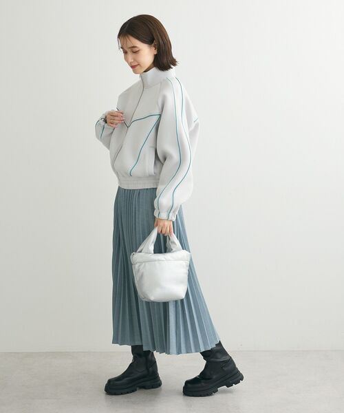 Sugar spoon（シュガースプーン）の「・SUGAR SPOON ライントラックジャケット（ジャージ・レディース・ライトグレー/モカ/ブラック・FREE）」の5枚目の写真