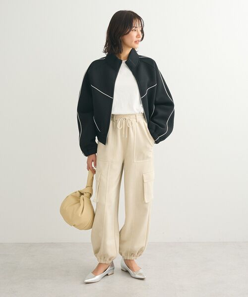 Sugar spoon（シュガースプーン）の「・SUGAR SPOON ライントラックジャケット（ジャージ・レディース・ライトグレー/モカ/ブラック・FREE）」の13枚目の写真