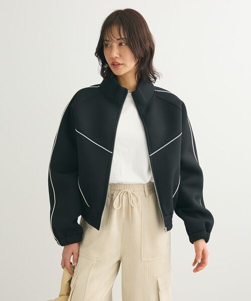 Sugar spoon（シュガースプーン）の「・SUGAR SPOON ライントラックジャケット（ジャージ・レディース・ライトグレー/モカ/ブラック・FREE）」の15枚目の写真