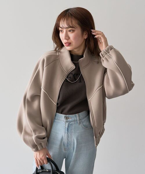 Sugar spoon（シュガースプーン）の「・SUGAR SPOON ライントラックジャケット（ジャージ・レディース・ライトグレー/モカ/ブラック・FREE）」の20枚目の写真