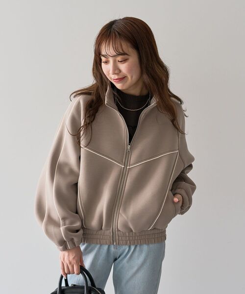 Sugar spoon（シュガースプーン）の「・SUGAR SPOON ライントラックジャケット（ジャージ・レディース・ライトグレー/モカ/ブラック・FREE）」の21枚目の写真