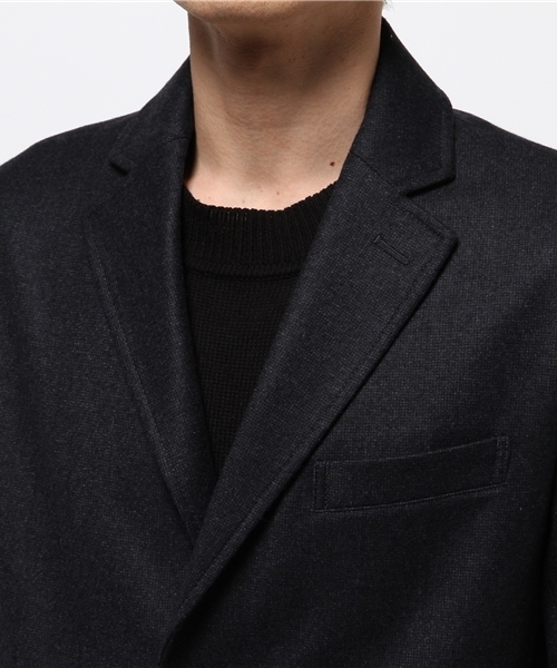 SHIPS（シップス）の「SC: ウール ボンディング チェスターコート （ソリッド）（チェスターコート・メンズ・ネイビー・MEDIUM/X-LARGE/LARGE/SMALL）」の5枚目の写真