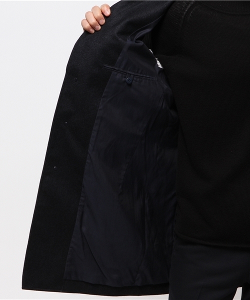 SHIPS（シップス）の「SC: ウール ボンディング チェスターコート （ソリッド）（チェスターコート・メンズ・ネイビー・MEDIUM/X-LARGE/LARGE/SMALL）」の8枚目の写真