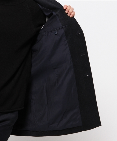 SHIPS（シップス）の「SC: ウール ボンディング チェスターコート （ソリッド）（チェスターコート・メンズ・ネイビー・MEDIUM/X-LARGE/LARGE/SMALL）」の9枚目の写真