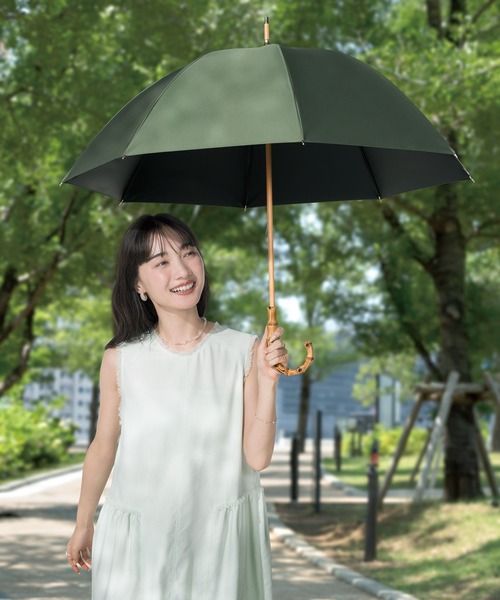 UVO（ウーボ）の「★完全遮光100% 最強の日傘「UVO（ウーボ）」CALM 8本骨 長傘 無地 Wpc.（長傘・レディース・ブラック/ライトブラウン/グレー/ブルー/グリーン/ピンク/ベージュ・FREE）」の5枚目の写真