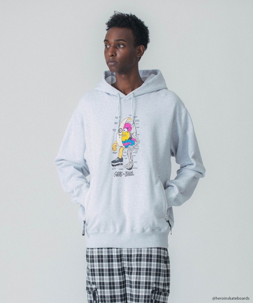 SILAS（サイラス）の「SILAS×HEROIN HOODIE（パーカー・メンズ・ブラック/グレー・M/XL/L）」の16枚目の写真