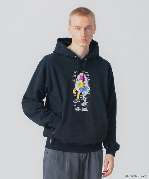 SILAS（サイラス）の「SILAS×HEROIN HOODIE（パーカー・メンズ・ブラック/グレー・M/XL/L）」の17枚目の写真