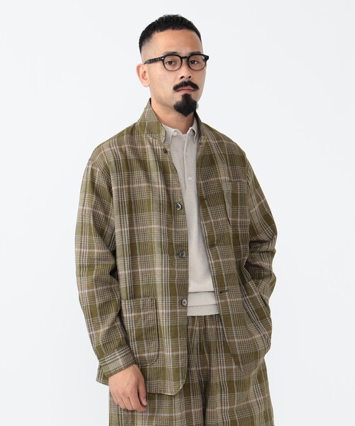 セール】4ボタン メッシュ チェック カフス ジャケット（その他