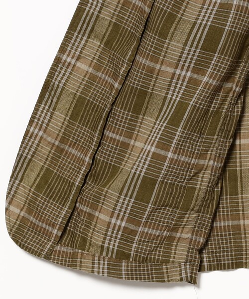 BEAMS PLUS（ビームスプラス）の「4ボタン メッシュ チェック カフス ジャケット（その他アウター・メンズ・オリーブ/ネイビー・M/L/XL/S）」の17枚目の写真