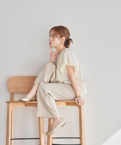 INTER FACTORY(インターファクトリー)の「yumi. - ウエストマークデザインスラックス(セットアップ対応)【オフィスシーンにも◎】 made in INTER FACTORY(スラックス・レディース・モカ/ベージュ・LARGE/MEDIUM)」の21枚目の写真