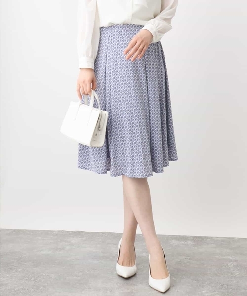 セール】ジオメトリックプリントジャージスカート/洗える/WEB限定