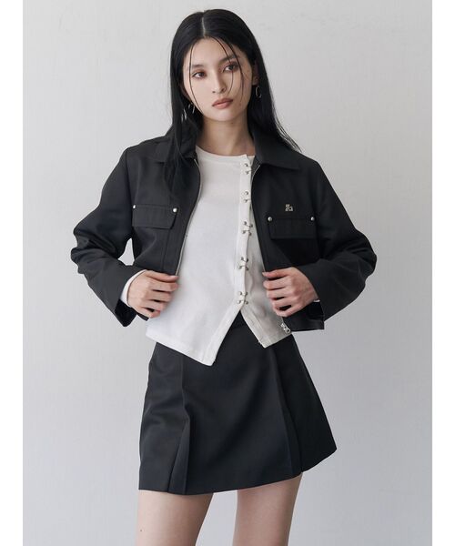 MURUA（ムルーア）の「【SET UP対応】サイドファスナーミニスカート（スカート・レディース・グレー/ブラック/ベージュ・2/1）」の8枚目の写真