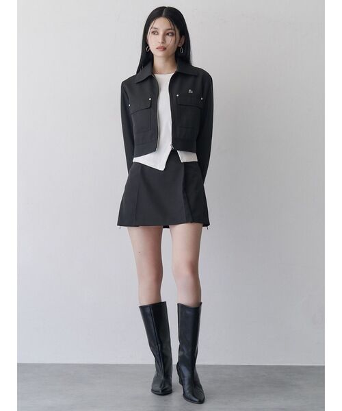 MURUA（ムルーア）の「【SET UP対応】サイドファスナーミニスカート（スカート・レディース・グレー/ブラック/ベージュ・2/1）」の11枚目の写真