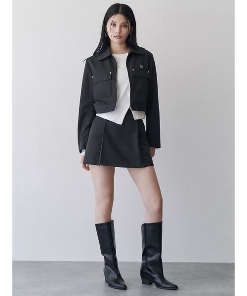 MURUA（ムルーア）の「【SET UP対応】サイドファスナーミニスカート（スカート・レディース・グレー/ブラック/ベージュ・2/1）」の12枚目の写真