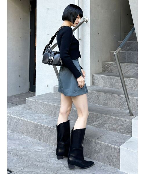 MURUA（ムルーア）の「【SET UP対応】サイドファスナーミニスカート（スカート・レディース・グレー/ブラック/ベージュ・2/1）」の18枚目の写真