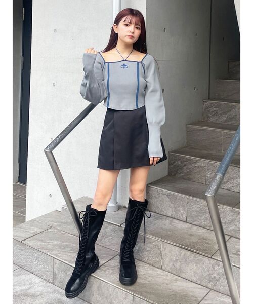 MURUA（ムルーア）の「【SET UP対応】サイドファスナーミニスカート（スカート・レディース・グレー/ブラック/ベージュ・2/1）」の21枚目の写真