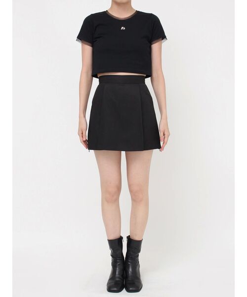 MURUA（ムルーア）の「【SET UP対応】サイドファスナーミニスカート（スカート・レディース・グレー/ブラック/ベージュ・2/1）」の4枚目の写真