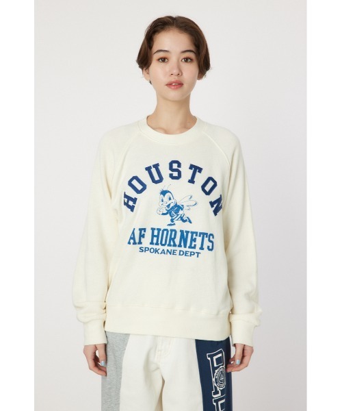 RODEO CROWNS WIDE BOWL(ロデオクラウンズワイドボウル)の「HOUSTON スウェットトップス(スウェット・レディース・アイボリー/ライトイエロー/レッド/ライトブラック・FREE)」の10枚目の写真