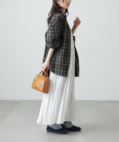 FREE'S MART（フリーズマート）の「◆ヴィンテージ風チェックオーバーシャツ（シャツ/ブラウス・レディース・グリーン系その他3/ワイン/ブラウン系その他/ブラック系その他・FREE）」の22枚目の写真