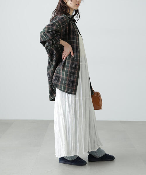 FREE'S MART（フリーズマート）の「◆ヴィンテージ風チェックオーバーシャツ（シャツ/ブラウス・レディース・グリーン系その他3/ワイン/ブラウン系その他/ブラック系その他・FREE）」の20枚目の写真