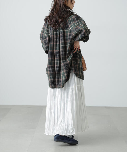 FREE'S MART（フリーズマート）の「◆ヴィンテージ風チェックオーバーシャツ（シャツ/ブラウス・レディース・グリーン系その他3/ワイン/ブラウン系その他/ブラック系その他・FREE）」の19枚目の写真