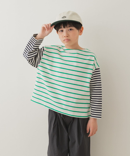 セール】『WEB/一部店舗限定サイズ』CPボートネックボーダー(KIDS)（T