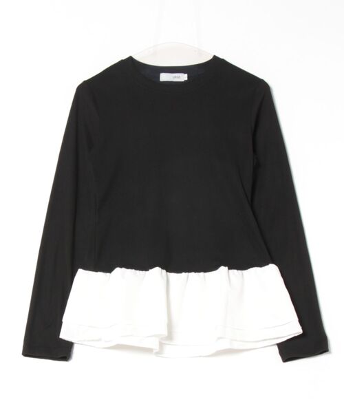 urge：（アージコロン ）の「【URGE：】フェイクレイヤード 長袖 トップス（Tシャツ/カットソー・レディース・ブラック・LARGE/MEDIUM/SMALL/X-LARGE）」の5枚目の写真