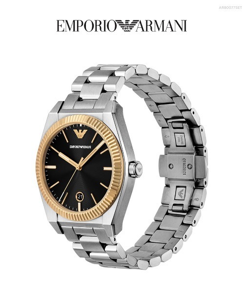 EMPORIO ARMANI(エンポリオアルマーニ)の「エンポリオ・アルマーニ 腕時計 メンズ アナログ ステンレス AR80077SET(アナログ腕時計・メンズ・シルバー・FREE)」の10枚目の写真