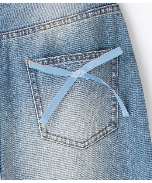 PEACH JOHN（ピーチジョン）の「ハイウエストデニムパンツ（その他パンツ・レディース・ライトブルー/ブルー・SMALL/MEDIUM）」の9枚目の写真