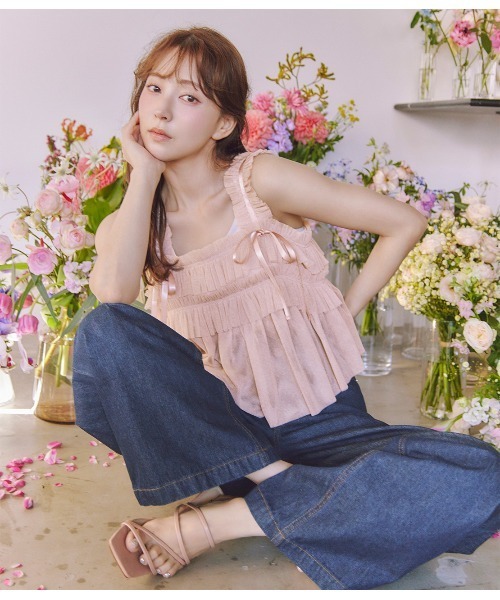 PEACH JOHN（ピーチジョン）の「ハイウエストデニムパンツ（その他パンツ・レディース・ライトブルー/ブルー・SMALL/MEDIUM）」の5枚目の写真