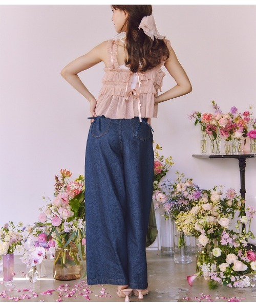 PEACH JOHN（ピーチジョン）の「ハイウエストデニムパンツ（その他パンツ・レディース・ライトブルー/ブルー・SMALL/MEDIUM）」の6枚目の写真