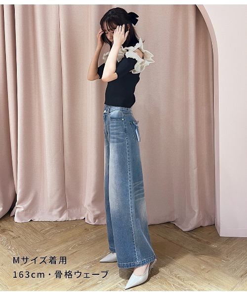 PEACH JOHN（ピーチジョン）の「ハイウエストデニムパンツ（その他パンツ・レディース・ライトブルー/ブルー・SMALL/MEDIUM）」の14枚目の写真