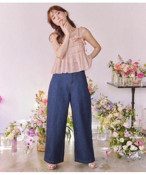 PEACH JOHN（ピーチジョン）の「ハイウエストデニムパンツ（その他パンツ・レディース・ライトブルー/ブルー・SMALL/MEDIUM）」の20枚目の写真