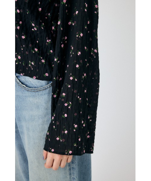 MOUSSY（マウジー）の「LACE UP RUFFLE ブラウス（シャツ/ブラウス・レディース・オフホワイト/ブラック系その他/チャコールグレー・FREE）」の11枚目の写真