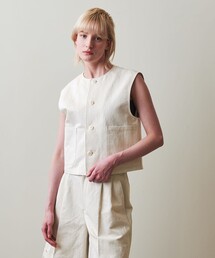 <Steven Alan>コットン アサ クルーネック ベスト
