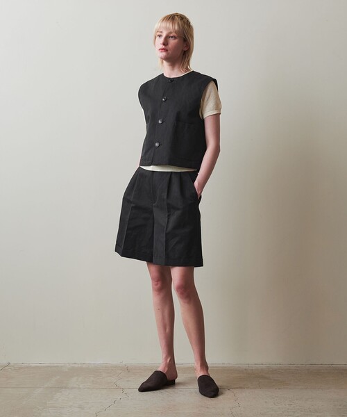 Steven Alan（スティーブンアラン）の「＜Steven Alan＞コットン アサ クルーネック ベスト（ベスト・レディース・ナチュラル/ブラック・S/M）」の21枚目の写真