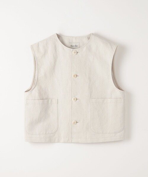 Steven Alan（スティーブンアラン）の「＜Steven Alan＞コットン アサ クルーネック ベスト（ベスト・レディース・ナチュラル/ブラック・S/M）」の7枚目の写真