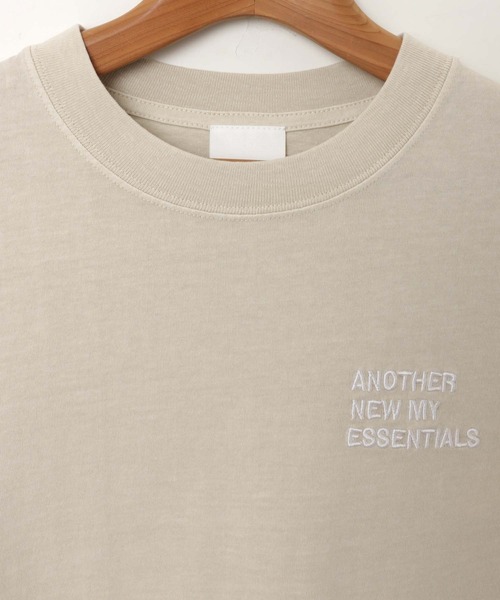 ANME(アンメ)の「ピグメント加工ANMEエンブロイダリーロゴミニTシャツ(Tシャツ/カットソー・レディース・ベージュ/ネイビー/オフホワイト/ブラック・M/L)」の21枚目の写真