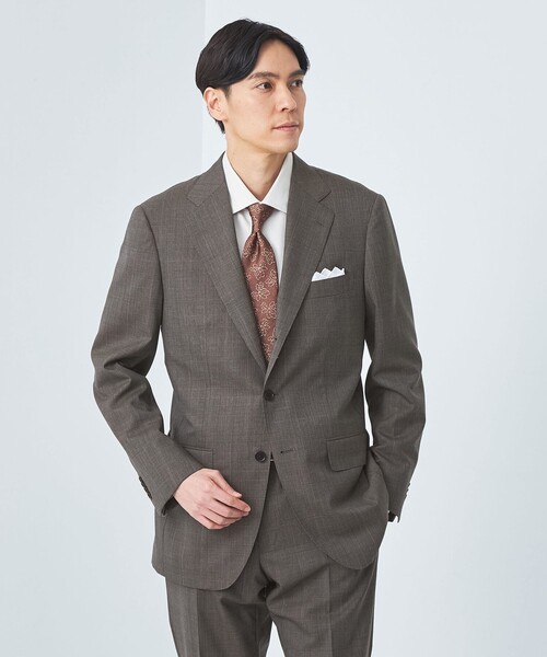 美品　ダブル　スーツ　セットアップ　ストレッチ　グレンチェック　グリーンレーベル SUIT SQUARE 【スーツスクエア】レディース ジャケット REDA