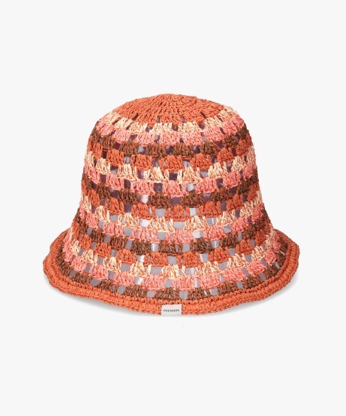 OVERRIDE（オーバーライド）の「OVERRIDE  PAPER CROCHET TILE TULIP / オーバーライド（ハット・レディース・ブルー/ピンク/ベージュ・58cm）」の13枚目の写真