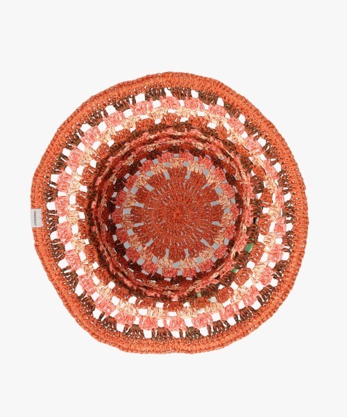 OVERRIDE（オーバーライド）の「OVERRIDE  PAPER CROCHET TILE TULIP / オーバーライド（ハット・レディース・ブルー/ピンク/ベージュ・58cm）」の15枚目の写真