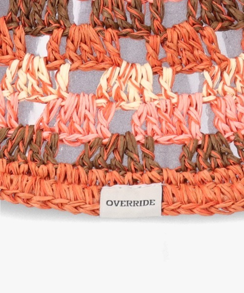 OVERRIDE（オーバーライド）の「OVERRIDE  PAPER CROCHET TILE TULIP / オーバーライド（ハット・レディース・ブルー/ピンク/ベージュ・58cm）」の17枚目の写真