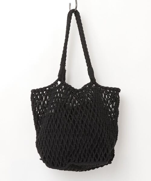 Vincent Pradier（ヴァンサンプラディエ）の「(VINCENT PRADIER)巾着袋付きメッシュトートバッグ（トートバッグ・レディース・ブラック・ONE SIZE）」の2枚目の写真