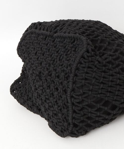 Vincent Pradier（ヴァンサンプラディエ）の「(VINCENT PRADIER)巾着袋付きメッシュトートバッグ（トートバッグ・レディース・ブラック・ONE SIZE）」の3枚目の写真